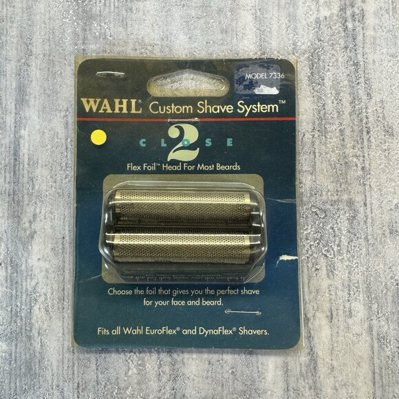 Wahl Custom Shave System Shaver Comfort Close 2 Foil Model 7336 New Old Stock - Picture 1 of 5